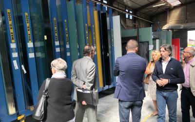 Visite de la société Mouton Esmard à Saint-Lubin-des-Joncherets